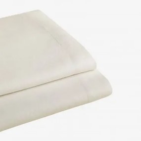 Lençol De Cima Em Linho De 160g/m² Sorana Branco & Cama 135/140cm (210 X 280 Cm) - Sklum