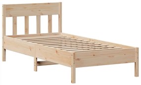 Cama sem colchão 100x200 cm madeira de pinho maciça