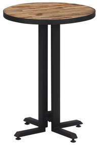 vidaXL Mesa de bistrô redonda Ø55x76 cm teca recuperada maciça