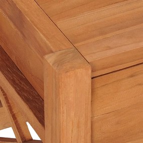 Móvel de TV com gavetas 120x40x45 cm madeira de teca maciça