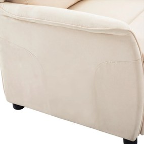 Cadeira Recliner em Tecido Creme