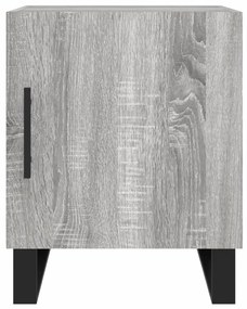 Mesa cabeceira 2pcs 40x40x50 cm madeira processada cinza sonoma