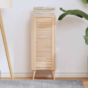vidaXL Porta de armário com design de persiana 69x29,5 cm pinho maciço