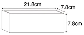 LED Candeeiro de parede inteligente branco c/ Wifi G9 - Tjada Novo Moderno