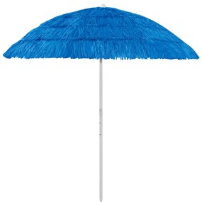 vidaXL Guarda-sol de praia Hawaii 240 cm azul