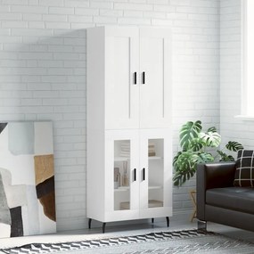 vidaXL Armário alto 69,5x34x180 cm derivados de madeira branco