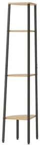 Unidade 4 prat. de canto 45,5x31,5x150 cm castanho-claro/preto