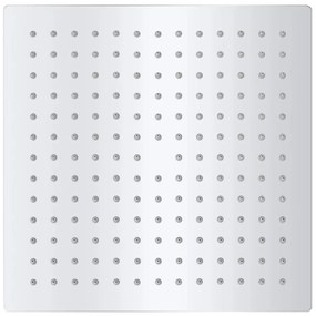 Cabeça de chuveiro 2 pcs aço inoxidável 25x25 cm