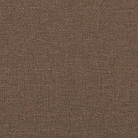 Sofá 2 lugares + almofadas decorativas 120 cm tecido castanho