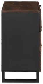 Armário de Cabeceira - 50x33x60 cm, feito de madeira de mangueira sóli