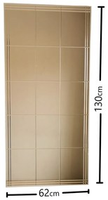 Espelho NSTLA308d – Prateado – 62 cm x 130 cm