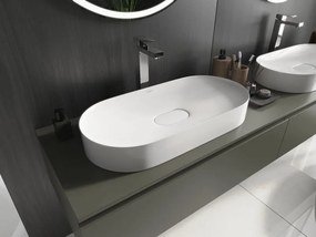 Mexen Sofia lavatório de bancada em aglomerado 70 x 35 cm, branco - 23067001
