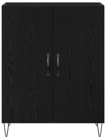Armário Alto vidaXL Carvalho Preto 69,5x34x180 cm Madeiras de Engenhar