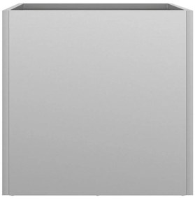 Vasos/floreiras 2 pcs 32x30x29 cm aço galvanizado prateado