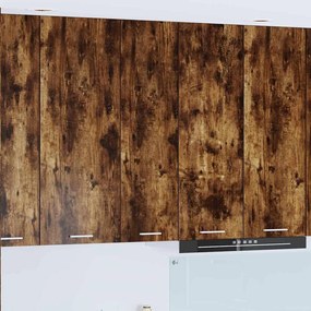 vidaXL Armário suspenso com porta Carvalho Defumado 30 x 31 x 100 cm