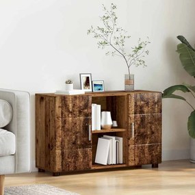 vidaXL Buffet com porta FLORIN Madeira antiga 88,5 x 30,5 x 55,5 cm
