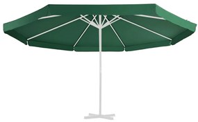 Tecido de substituição p/ guarda-sol de exterior 500 cm verde