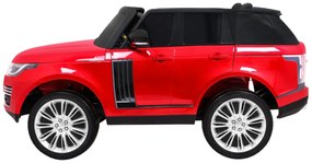 Carro elétrico para Crianças 24V 4x4 2 Lugares Range Rover HSE Rodas de EVA, Assento de couro Vermelho Pintado