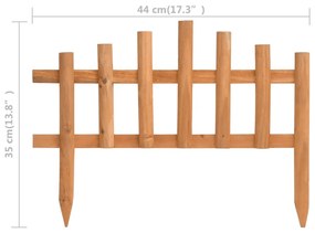 Bordas de relvado 10 pcs 4,4 m abeto