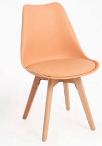 Pack 6 Cadeiras Synk Basic - Laranja claro