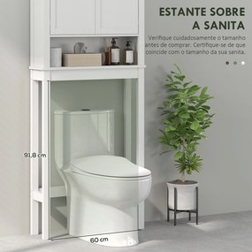 Móvel sobre Sanita Armário para Máquina de Lavar Roupa com 2 Portas Co