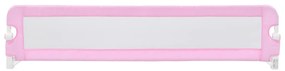 Barra de segurança p/ cama infantil 180x42cm poliéster rosa