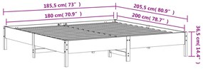 Cama sem colchão 180x200 cm madeira de pinho maciça branco