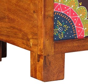 Caixa de Armazenamento Castanho Mel 50x30x40 cm Madeira Sólida de Acác