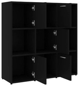 Estante 90x30x90 cm contraplacado preto