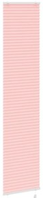 Rosa Plissada Cega 50x200 cm Largura Tecido 49,4 cm Poliéster