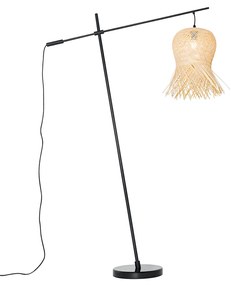 Candeeiro de pé para exterior oriental bambu IP44 - Carlos Oriental