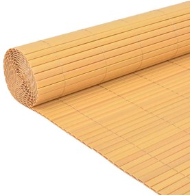 Cerca de jardim dupla face PVC 90x300 cm amarelo