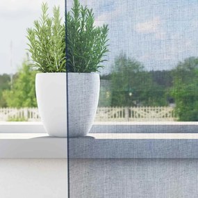 Cortinas de voile com ilhós 2 pcs azul real