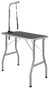 vidaXL Mesa de aliciamento com um laço ajustável, p/ cão, gato