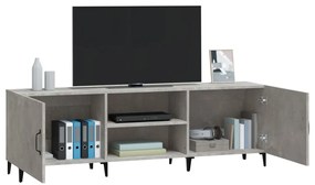 Móvel de TV 150x30x50 cm derivados de madeira cinza-cimento