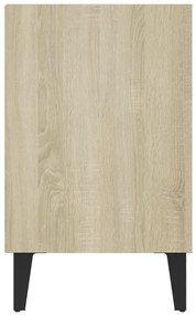 Móvel de TV pernas em metal 103,5x30x50 cm cor carvalho sonoma