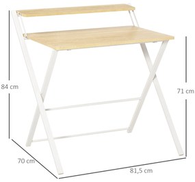 Secretária de Canto – Modelo Oslo – 5x70x84 – Moderna – Branco