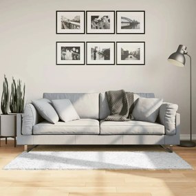 vidaXL Tapete de pelo curto OVIEDO 80x150 cm cinzento