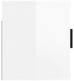 Móvel de TV para parede 57x34,5x40 cm branco brilhante