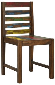 Cadeiras de jantar 4 pcs madeira recuperada maciça