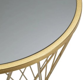 MESA DE APOIO DOURADA Ø 40X80 CM