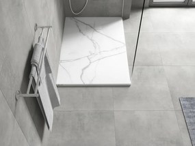 Mexen Hugo base de duche retangular SMC 100 x 80 cm, pedra branca - 42158010