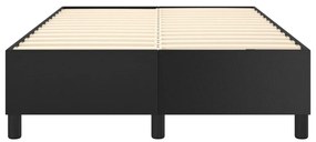 Estrutura de cama 120x200 cm couro artificial preto