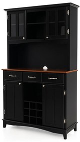 Armário de cozinha com prateleiras e gavetas ajustáveis ​​- Branco