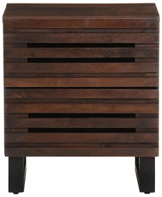 Mesa de cabeceira 40x34x46 cm madeira de mangueira maciça