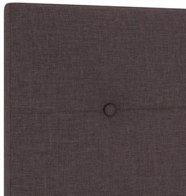 Cama vidaXL Marrom Escuro 120x200 cm Tecido