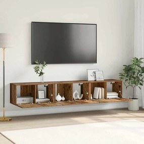 vidaXL Conjunto de Armário de TV Madeira Velha Madeira Padrão