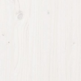 Vaso/floreira de jardim 90x40x45,5 cm pinho maciço branco