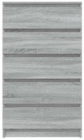 Armário de gavetas 60x36x103 cm deriv. madeira cinzento sonoma