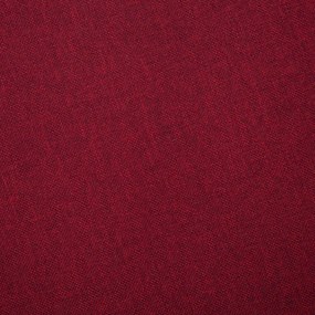 Sofá de 2 lugares em tecido vermelho tinto